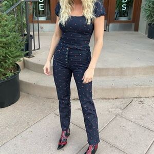 Miaou Cherry Set in Blue